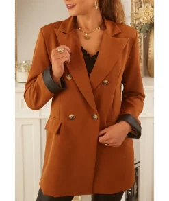 Vestes>La boutique de Lilie VESTE NOEMIE Camel