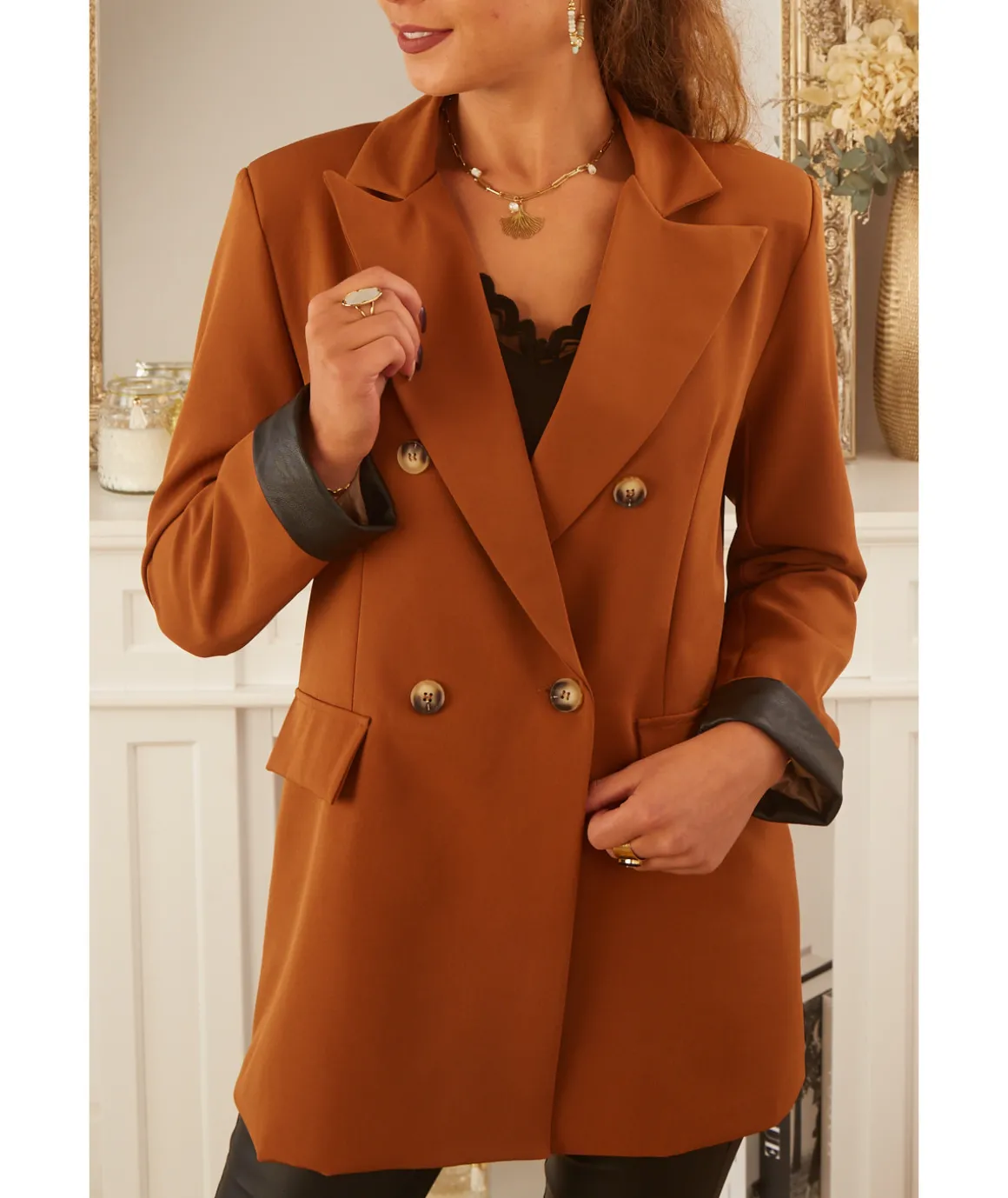 Vestes>La boutique de Lilie VESTE NOEMIE Camel