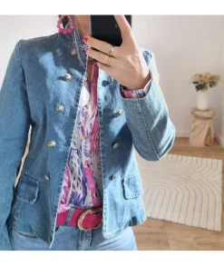 Vestes>La boutique de Lilie VESTE OFFICIER EN Jeans