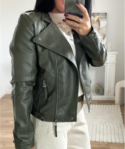 Vestes>La boutique de Lilie VESTE SIMILI ANTOINE Kaki