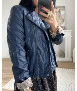 Vestes>La boutique de Lilie VESTE SIMILI ANTOINE Marine
