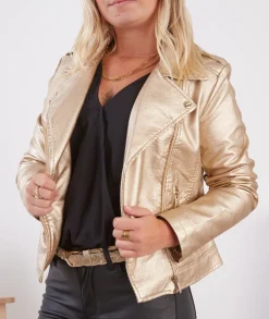 Vestes>La boutique de Lilie VESTE SIMILI CARMEN Dore