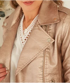 Vestes>La boutique de Lilie VESTE SIMILI CARMEN Bronze