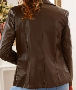 Vestes>La boutique de Lilie VESTE SIMILI INGRID III Marron