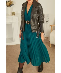 Vestes>La boutique de Lilie VESTE SIMILI ORNELLA Noir