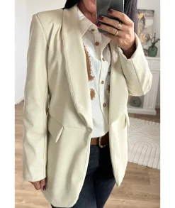 Vestes>La boutique de Lilie VESTE SIMILI STEPHANIE Beige