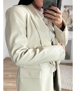 Vestes>La boutique de Lilie VESTE SIMILI STEPHANIE Beige