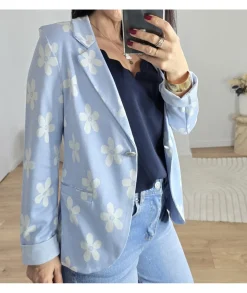 Vestes>La boutique de Lilie VESTE SOURAYA Bleuciel